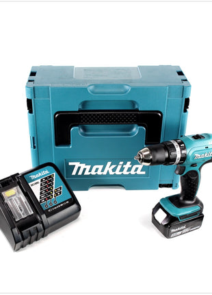 Makita DHP 453 RT1J Akku Schlagbohrschrauber 18V 42Nm + 1x Akku 5,0Ah + Ladegerät im Makpac 2 - Toolbrothers