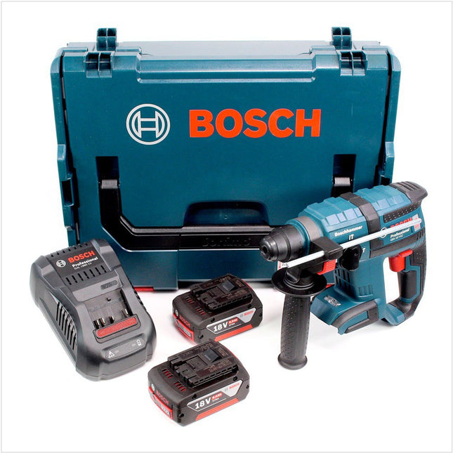 Bosch GBH 18 V-EC Akku Bohrhammer brushless SDS-Plus 18 V 1,7 J + 2x Akkus 5,0 Ah + Schnellladegerät in L-Boxx - Toolbrothers