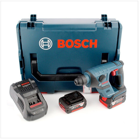 Bosch GBH 18 V-Li Akku Bohrhammer 18 V 1,0 J SDS-Plus + L-Boxx + 2x Akku 5,0Ah + 1x Ladegerät - Toolbrothers