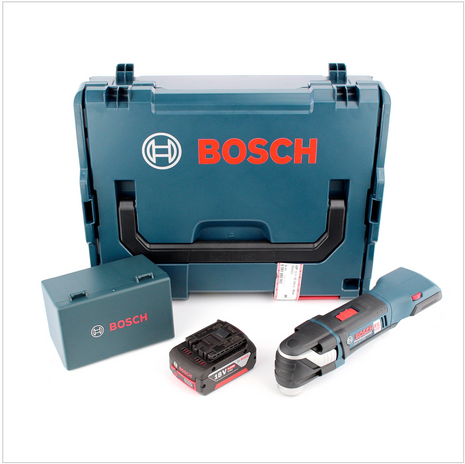 Bosch GOP 18 V-EC Professional Akku Multi Cutter Multifunktionswerkzeug mit 1x GBA 5,0 Ah Akku + 20 tlg. Zubehör + L-Boxx - Toolbrothers