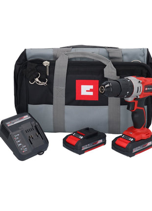 Einhell TE-CD 18/2 Li-i-Kit Akku Schlagbohrschrauber 18 V 44 Nm + 2x Akku 1,5 Ah + Ladegerät + Tasche