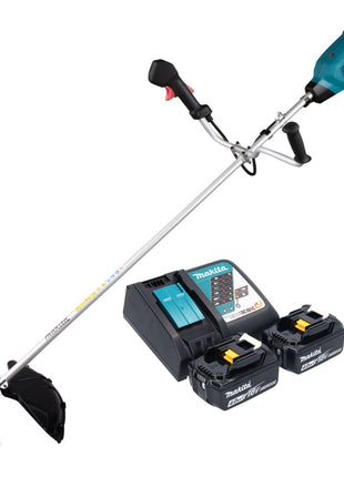 Makita DUR 369 ARM2 débroussailleuse sur batterie 36 V (2x 18 V) 43 cm sans balais + 2x batterie 4,0 Ah + chargeur