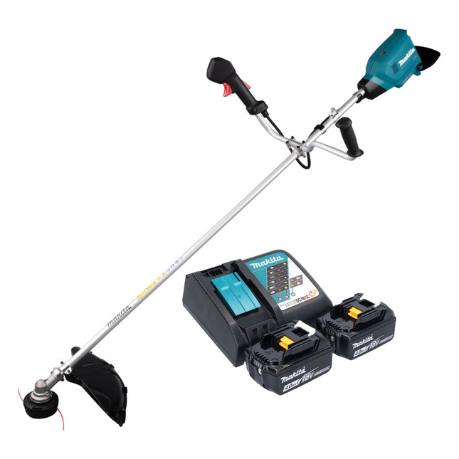 Makita DUR 369 ARM2 Cordless brush cutter 36 V ( 2x 18 V ) 43 cm brushless + 2x battery 4,0 Ah + charger