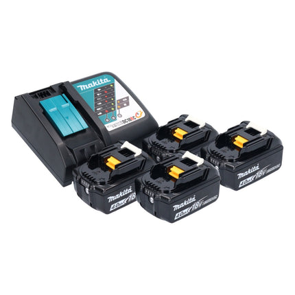 Desbrozadora a batería Makita DUR 369 ARM4 36 V (2x 18 V) 43 cm sin escobillas + 4 baterías de 4,0 Ah + cargador