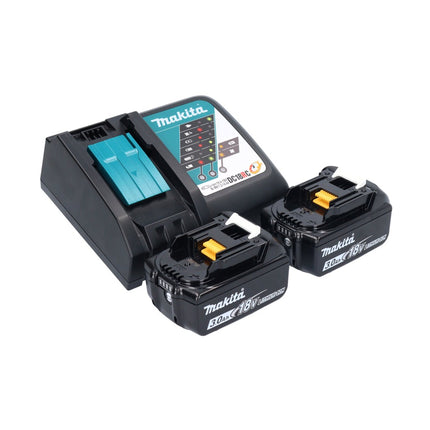 Makita DUN 500 WRF2 Taille-haies sans fil 18 V 50 cm Brushless + 2x batterie 3,0 Ah + chargeur