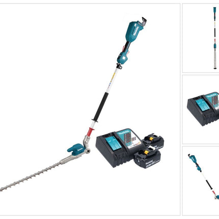 Makita DUN 500 WRM2 Taille-haies sans fil 18 V 50 cm Brushless + 2x batterie 4,0 Ah + chargeur