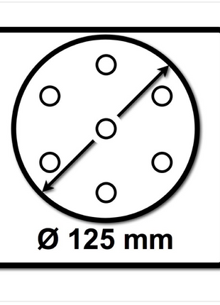 Festool STF D125/8 Schleifscheiben 125 mm Granat P150 GR / 100 Stück ( 497170 ) - Toolbrothers