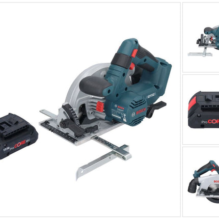 Bosch GKS 18V-57-2 Professional cordless circular saw 18 V 165 mm brushless + 1x ProCORE rechargeable battery 4.0 Ah - without charger