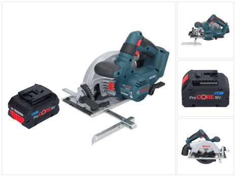 Bosch GKS 18V-57-2 Sierra circular inalámbrica profesional 18 V 165 mm sin escobillas + 1x batería ProCORE 8,0 Ah - sin cargador