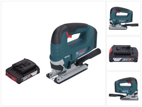 Bosch GST 18V-125 B Sierra de calar inalámbrica profesional 18 V 125 mm sin escobillas + 1x batería 2,0 Ah - sin cargador