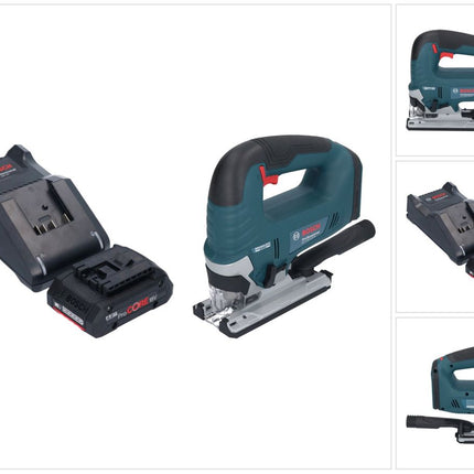 Bosch GST 18V-125 B Seghetto alternativo professionale a batteria 18 V 125 mm senza spazzole + 1 batteria ricaricabile ProCORE 4,0 Ah + caricabatterie