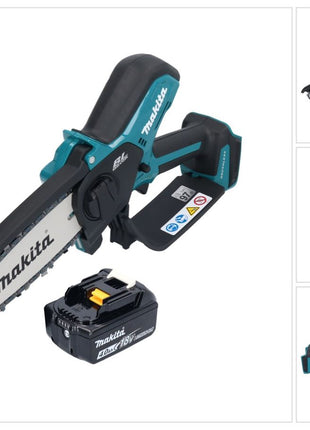 Makita DUC 150 M Akku Kettensäge 18 V 15 cm Brushless + 1x Akku 4,0 Ah - ohne Ladegerät