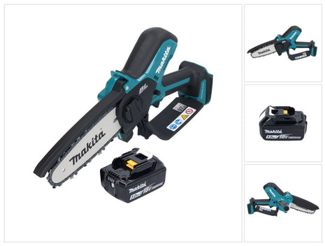 Motosega a batteria Makita DUC 150 T 18 V 15 cm brushless + 1x batteria 5,0 Ah - senza caricabatterie