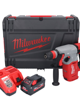 Martillo combinado a batería Milwaukee M18 BLHX-551X 18 V 2,3 J sin escobillas + 1x batería 5,5 Ah + cargador + caja HD