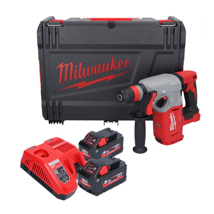 Martello combinato a batteria Milwaukee M18 BLHX-552X 18 V 2,3 J senza spazzole + 2x batteria ricaricabile 5,5 Ah + caricabatterie + scatola HD