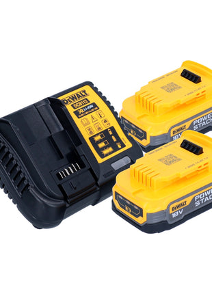 Akumulatorowy płaski frez do kołków DeWalt DCW 682 E2T 18 V 102 x 20 mm bezszczotkowy + 2x akumulator Powerstack 1,7 Ah + ładowarka + TSTAK