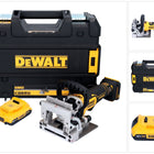 DeWalt DCW 682 NT Fraiseuse sans fil pour chevilles plates 18 V 102 x 20 mm Brushless + 1x batterie 2,0 Ah + TSTAK - sans chargeur