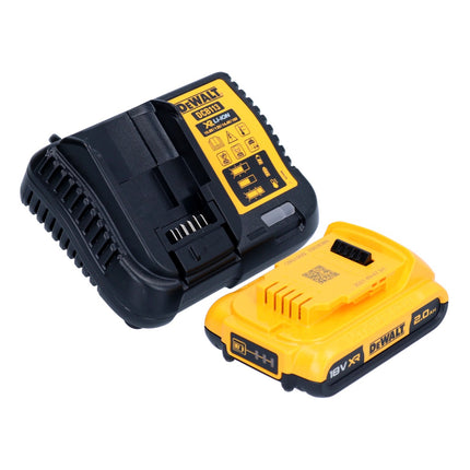 DeWalt DCW 682 D1T cordless flat dowel cutter 18 V 102 x 20 mm brushless + 1x rechargeable battery 2.0 Ah + charger + TSTAK