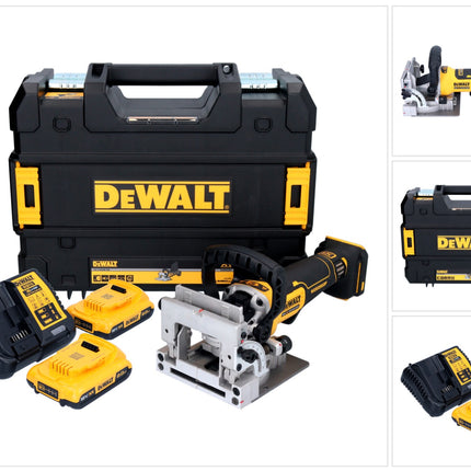 Fresa plana sin cable DeWalt DCW 682 D2T 18 V 102 x 20 mm sin escobillas + 2x batería recargable 2,0 Ah + cargador + TSTAK