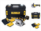 DeWalt DCW 682 D2T Akku Flachdübelfräse 18 V 102 x 20 mm Brushless + 2x Akku 2,0 Ah + Ladegerät + TSTAK