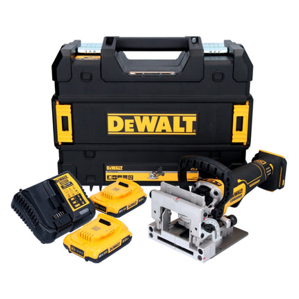 Fresa plana sin cable DeWalt DCW 682 D2T 18 V 102 x 20 mm sin escobillas + 2x batería recargable 2,0 Ah + cargador + TSTAK