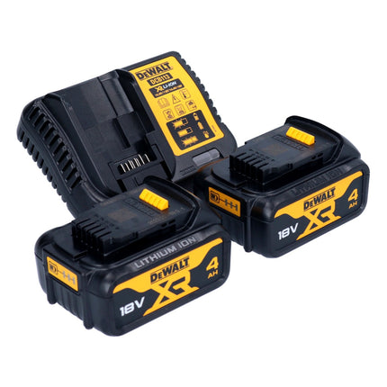 Fresa plana sin cable DeWalt DCW 682 M2T 18 V 102 x 20 mm sin escobillas + 2x batería recargable 4,0 Ah + cargador + TSTAK