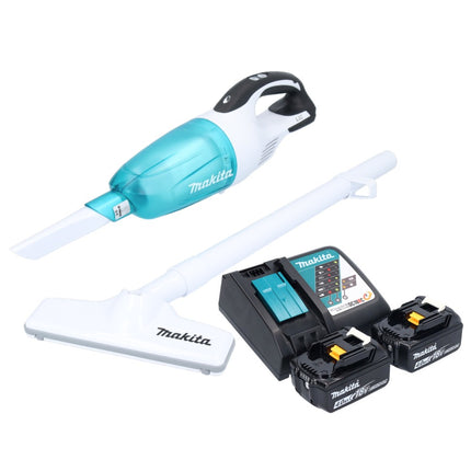 Makita DCL 181 FRMWX aspirateur sans fil 18 V 53 mbar 0,65 L + 2x batterie rechargeable 4,0 Ah + chargeur