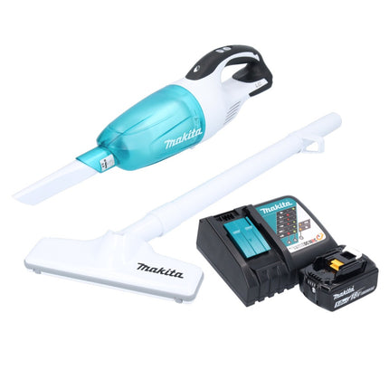 Aspiradora sin cable Makita DCL 181 FRTWX 18 V 53 mbar 0,65 L + 2x batería recargable 5,0 Ah + cargador