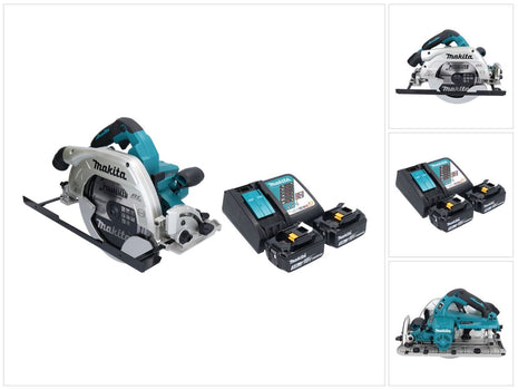 Makita DHS 900 RF2U scie circulaire portative sans fil 36 V ( 2x 18 V ) 235 mm Brushless + 2x batterie 3,0 Ah + chargeur + adaptateur Bluetooth