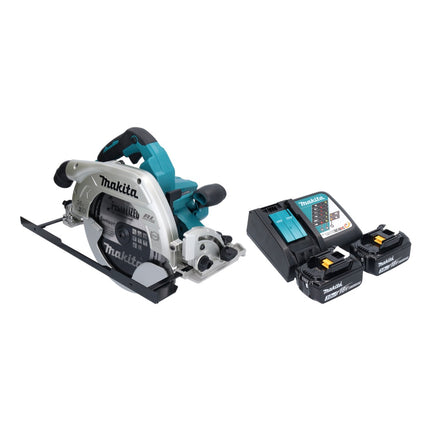 Sierra circular a batería Makita DHS 900 RF2U 36 V (2x 18 V) 235 mm sin escobillas + 2x batería 3,0 Ah + cargador + adaptador Bluetooth