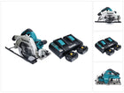 Sierra circular a batería Makita DHS 900 PF2U 36 V (2x 18 V) 235 mm sin escobillas + 2x batería 3,0 Ah + cargador doble + adaptador Bluetooth