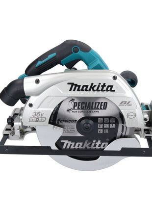 Makita DHS 900 RM2U Akku Handkreissäge 36 V ( 2x 18 V ) 235 mm Brushless + 2x Akku 4,0 Ah + Ladegerät + Bluetooth Adapter