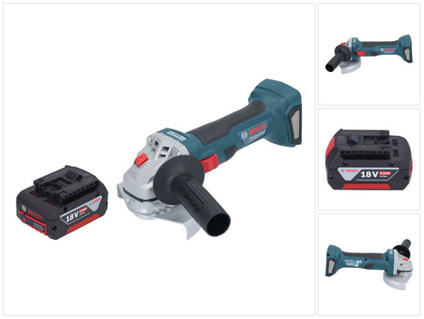 Bosch GWS 18V-7 Professional Akku Winkelschleifer 18 V 125 mm Brushless + 1x Akku 4,0 Ah - ohne Ladegerät