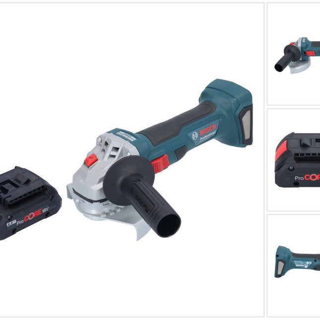 Bosch GWS 18V-7 Professional Akku Winkelschleifer 18 V 125 mm Brushless + 1x ProCORE Akku 4,0 Ah - ohne Ladegerät