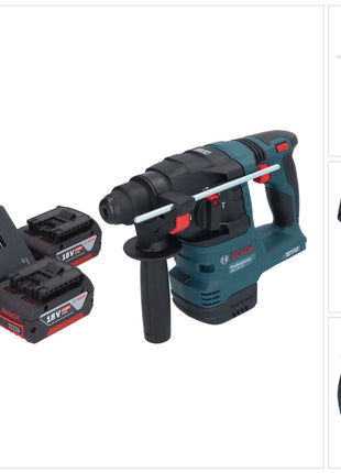 Bosch GBH 18V-22 Professional Akku Bohrhammer 18 V 1,9 J SDS Plus Brushless + 2x Akku 4,0 Ah + Ladegerät