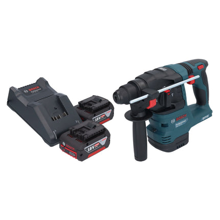 Bosch GBH 18V-22 Professional cordless hammer drill 18 V 1.9 J SDS Plus Brushless + 2x rechargeable battery 4.0 Ah + charger