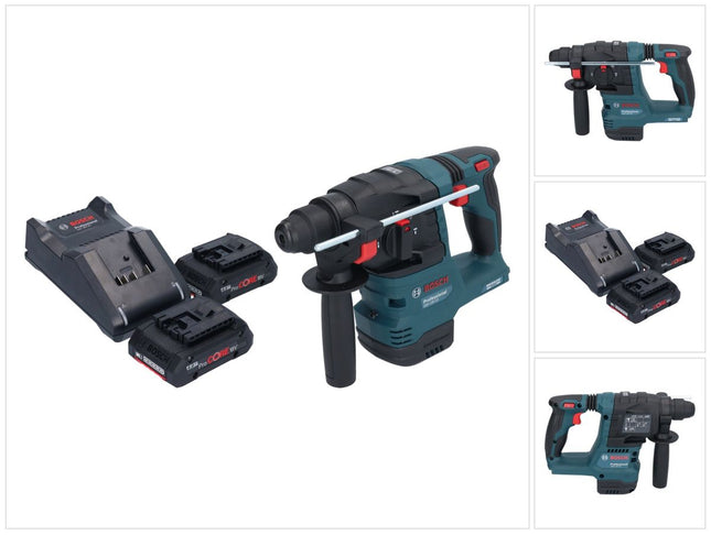 Bosch GBH 18V-22 Professional cordless hammer drill 18 V 1.9 J SDS Plus Brushless + 2x ProCORE battery 4.0 Ah + charger