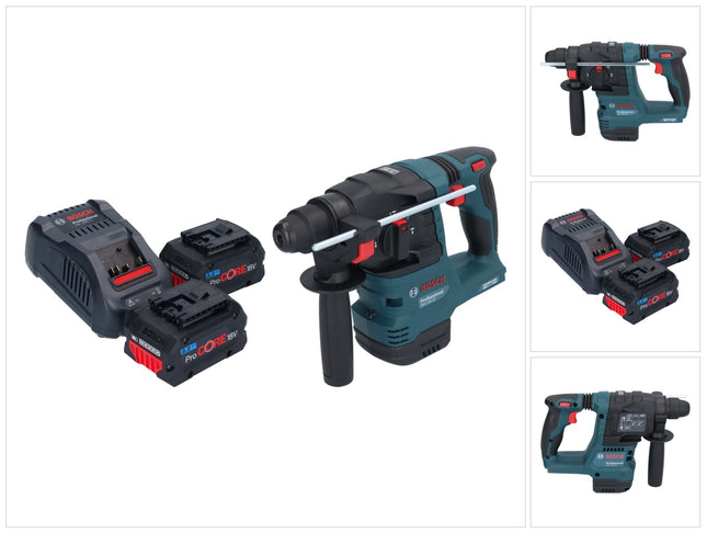 Bosch GBH 18V-22 Professional cordless rotary hammer 18 V 1.9 J SDS Plus Brushless + 2x ProCORE battery 8.0 Ah + charger