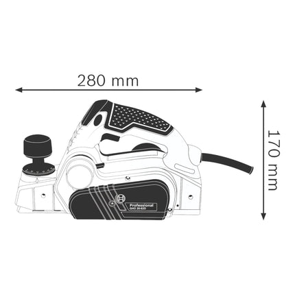 Bosch GHO 26-82 D Pialla professionale 710 W 82 x 2,6 mm + custodia ( 06015A4300 )