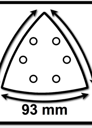 Festool STF V93/6 P120 GR/100 feuille abrasive grenat (497394) pour RO 90 DX, DX 93, RS 300, RS 3, LRS 93 (patin de ponçage en fer)