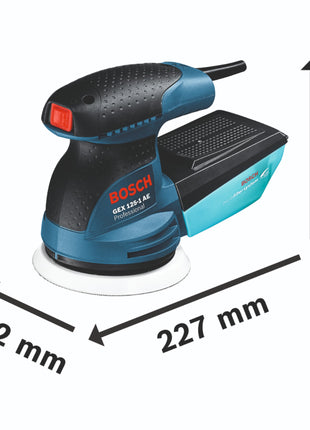 Bosch GEX 125-1 AE Professional Exzenterschleifer 250 Watt 125 mm ( 0601387504 ) + Koffer