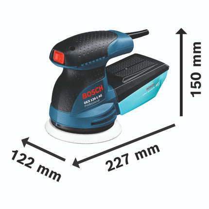 Bosch GEX 125-1 AE Professional random orbital sander 250 watt 125 mm ( 0601387504 ) + case