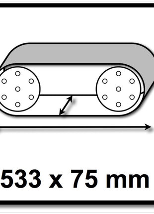 Festool L533X 75-P10 RU2/10 Rubin 2 Schleifband 10Stück P120 für Holzwerkstoffe 533x75 mm ( 499159 ) - Toolbrothers