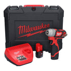 Clé à chocs sans fil Milwaukee M12 BIW14-202C 12 V 50 Nm 1/4