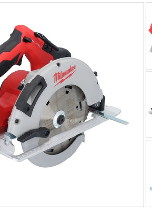 Sierra circular a batería Milwaukee M18 BLCS66-0 18 V 190 mm sin escobillas (4933464588) Solo - sin batería, sin cargador