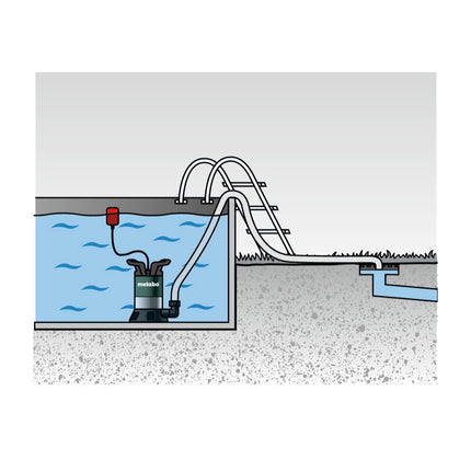 Metabo TP 7500 SI clear water submersible pump ( 0250750013 ) 300 Watt flow rate 7500 l/h