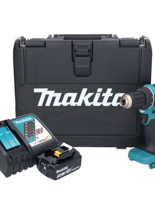 Makita DDF 485 RT Akku Bohrschrauber 18 V 50 Nm Brushless 1x Akku 5,0 Ah + Ladegerät + Koffer