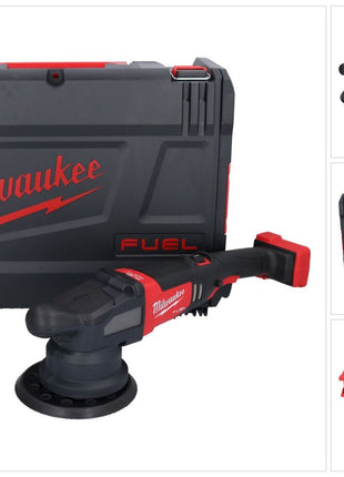 Polisseuse excentrique sur batterie Milwaukee M18 FROP21-0X 18 V 150 mm brushless (4933478836) + boitier HD - sans batterie, sans chargeur