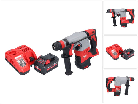 Milwaukee M18 HD18HX-551 Akku Kombihammer 18 V 2,4 J + 1x Akku 5,5 Ah + Ladegerät