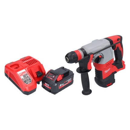 Martillo combinado a batería Milwaukee M18 HD18HX-551 18 V 2,4 J + 1x batería 5,5 Ah + cargador